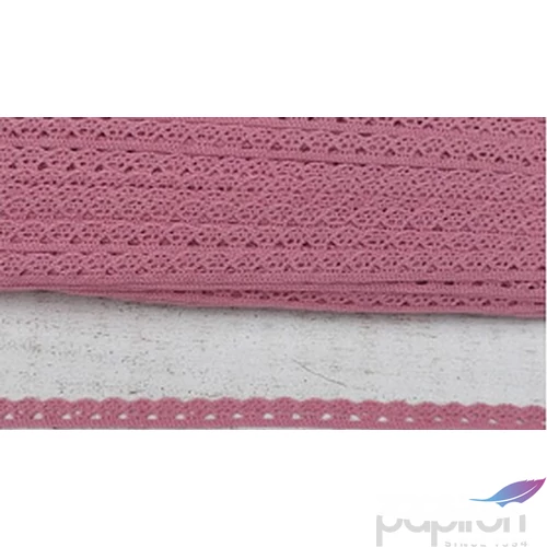 Szalag csipke old pink 1cmx91, 44m. Pamut Szalag csipke old pink
