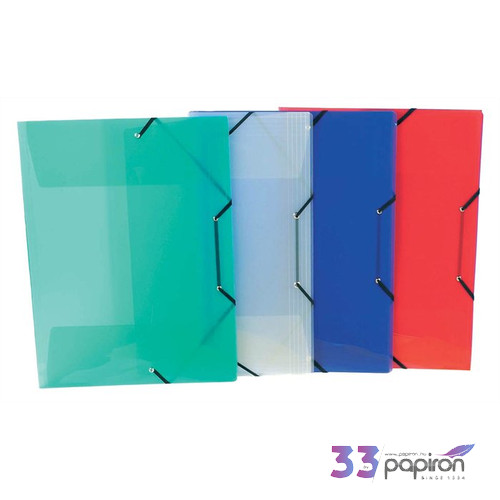 Gumis mappa A3 VIQUEL PropyGlass 30mm PP műanyag vegyes színek Iratrendezés VIQUEL 113283-05