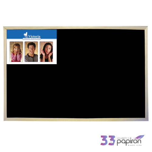Krétástábla Victoria 60x90cm nem mágnese, fakeretes, fekete Prezentáció Victoria PM0701010