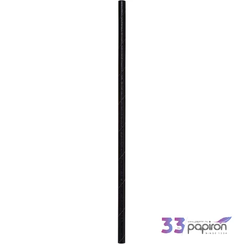 Papír szívószálak 20cm 25db/cs fekete