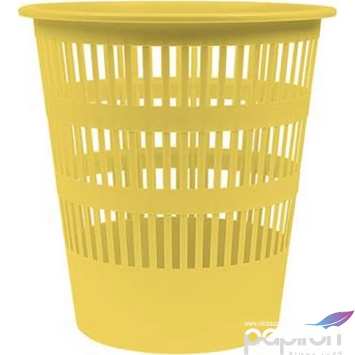 Papírkosár Donau 12 liter,pasztellsárga D30711