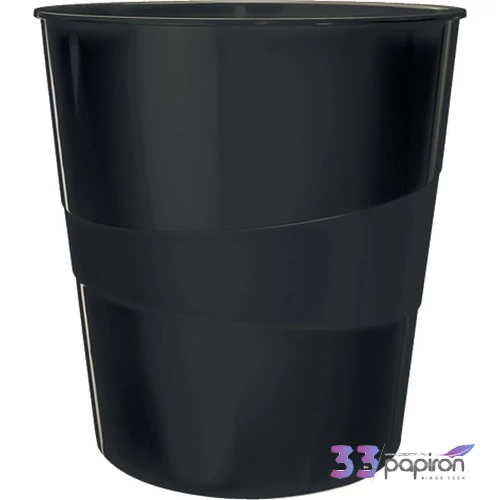Papírkosár Leitz 15 liter, Wow fekete Létesítmény üzemeltetés