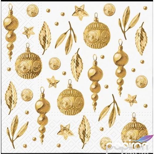 Szalvéta 33x33cm Golden Glow 20db papírszalvéta 33x33cm,20db-os