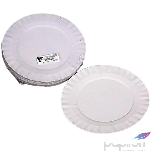 Papírtányélr kerek desszertes 19cm 50db fehér