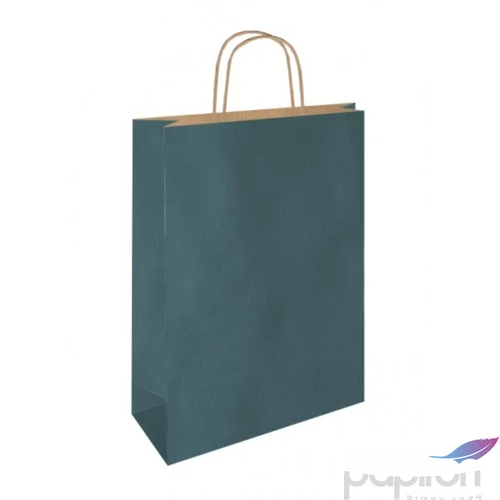 Ajándéktasak sodrott füles 26 26x35x12cm, sötétkék Ajándék csomagoló díszzacskó