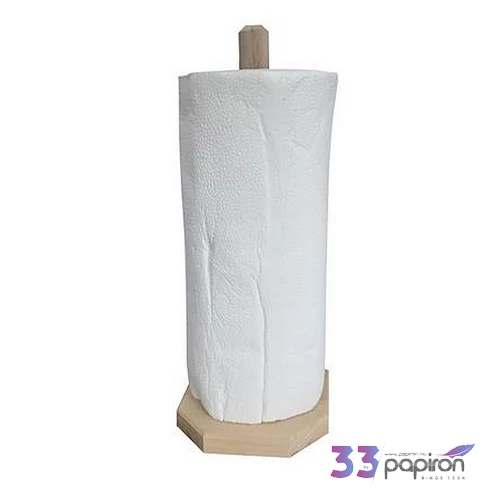 Papírtörlő tartó fa álló 30cm
