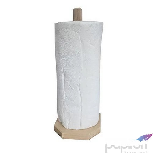 Papírtörlő tartó fa álló 30cm 