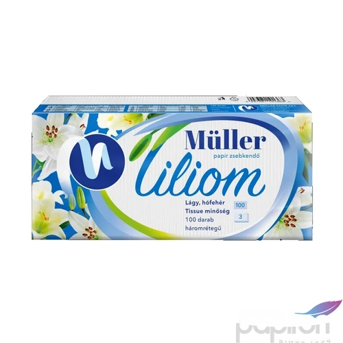 Papírzsebkendő 3 rétegű 100 db/csomag Liliom illatmentes