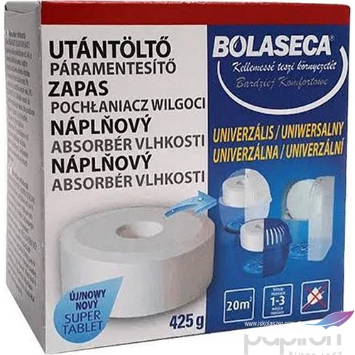 Páramentesítő utántöltő tabletta 425 g BOLASECA lyukas
