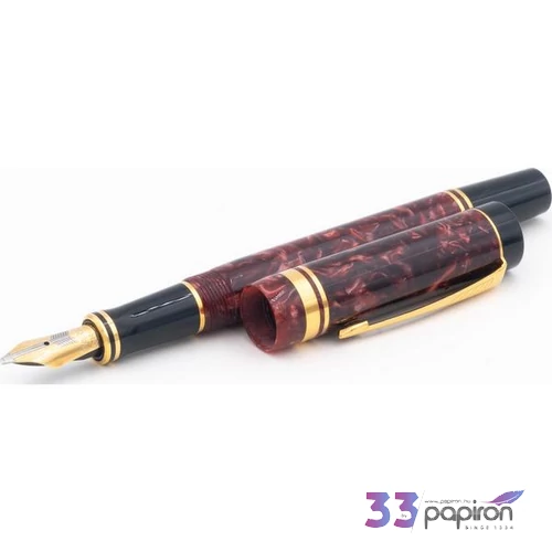 Parker Duofold töltőtoll S0767380 márvány bordó/fekete erezet FP PEARL