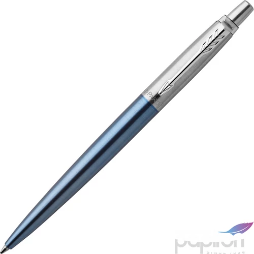 Parker Jotter golyóstoll Waterloo - kék tolltest ezüst klipszes-nyomógombos toll 1953191