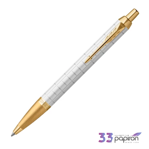 Parker IM Royal golyóstoll Premium Gyöngyházfehér Arany Klipsz 2143643