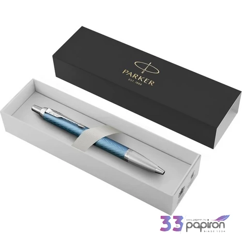 Parker IM Royal golyóstoll Premium Kékes-Szürke, Ezüst Klipsz 2143645