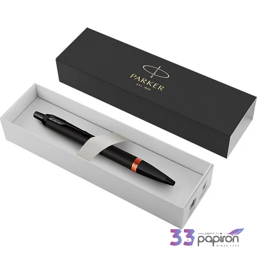 Parker Royal IM golyóstoll Proffesionals Vibrant fekete-narancs fekete klipsz, 2172946