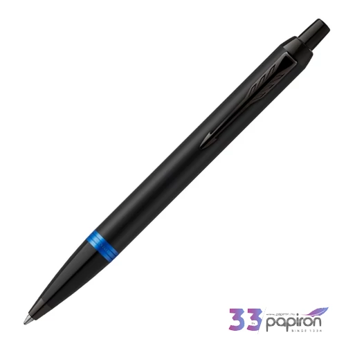 Parker Royal IM golyóstoll Proffesionals Vibrant fekete-kék 2172941 fekete klipsz,