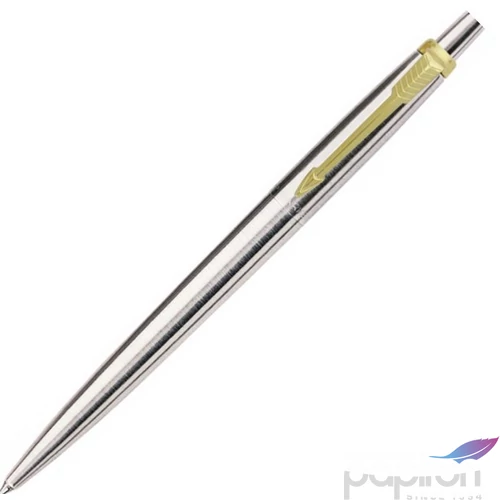 Parker Royal Jotter golyóstoll króm tolltest, arany klipszes, S0705510,448.523.99 S.S. GT BP 1953182