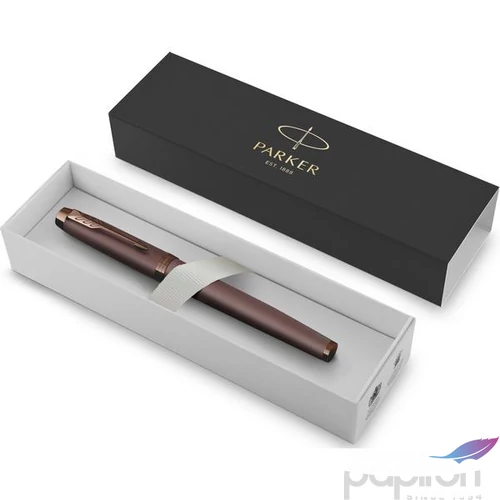 Parker Royal rollertoll I.M. MONOCHROME burgundi vörös, burgundi vörös klipsz