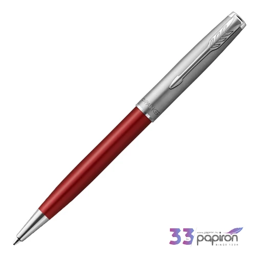 Parker Royal Sonnet golyóstoll Essential Piros, Ezüst Klipsz 2146851