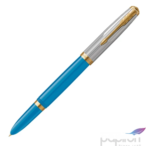 Parker Royal töltőtoll 51 Premium Türkiz Kék, Arany Klipsz 2169