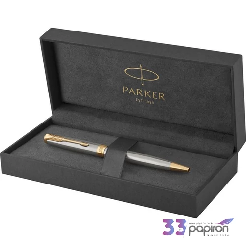 Parker Sonnet golyóstoll Royal, rozsdamentes acél, arany klipsz 1931507
