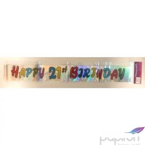 Party banner szülinapi felirat Happy Birthday 3, 6m-es évszámos 748854