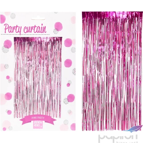 Party függöny '23 250x100cm, pink kpm