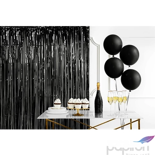 Party függöny fekete, 90x250cm