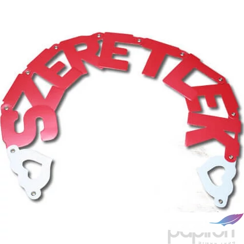 Party banner dekor Szeretlek felirat