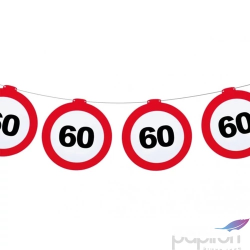 Party banner füzér 60 Behajtani tilos 60. szülinapra