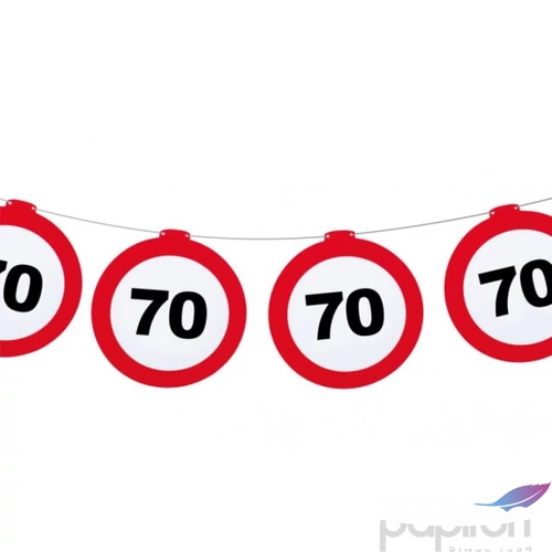 Party banner füzér 70 Behajtani tilos 70. szülinapra