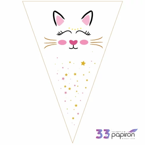 Party banner füzér Cicás 2,5m