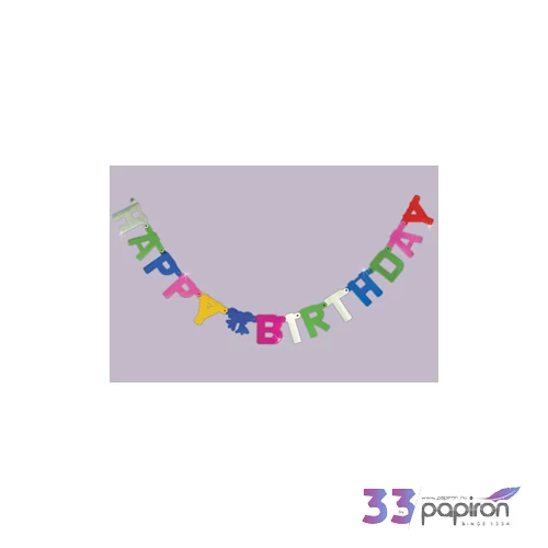 Party banner Happy Birthday 140cm Office Point