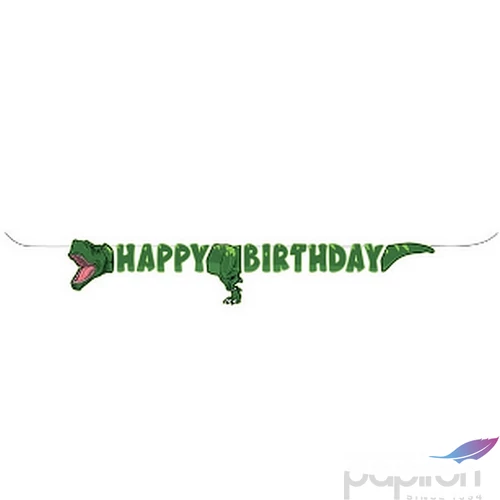 Party banner Happy Birthday, dínós 2,5m
