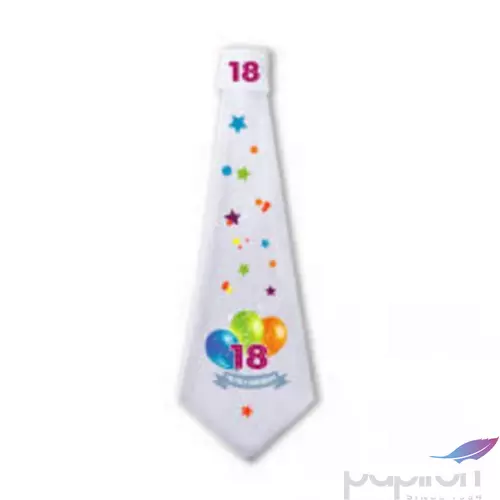 Party nyakkendő kiegészítő Születésnapi nyakkendő 18-as Ma van a szülinapom felirattal