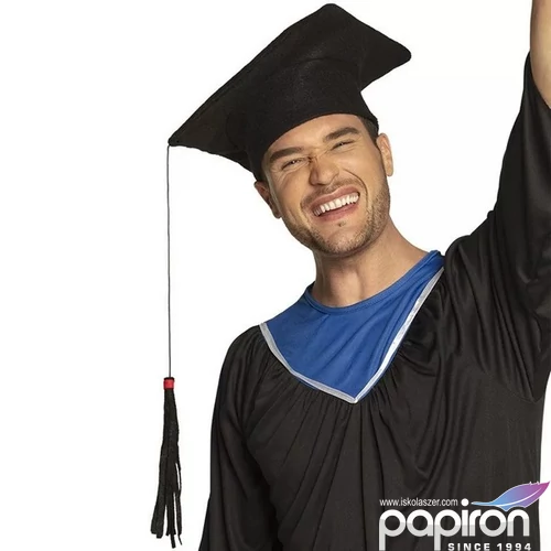 Party kalap diplomaosztóra hosszú bojttal 