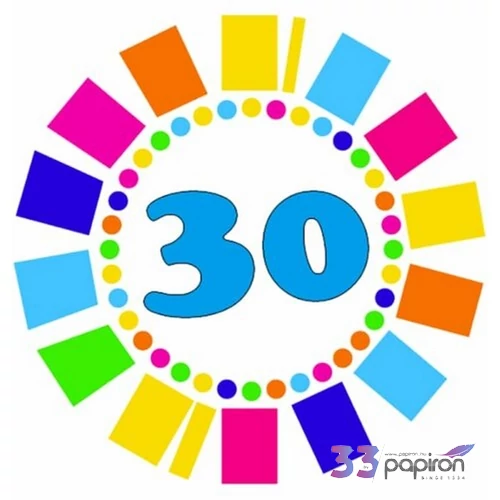 Party kitűző évszámos színes 30 éveseknek