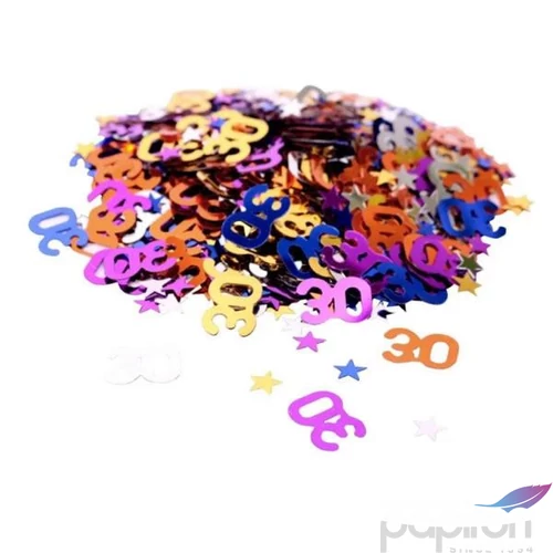 Party konfetti 30-as metál multicolor 14gr/csomag