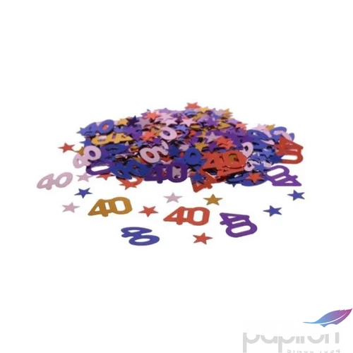 Party konfetti 40-es metál multicolor 14gr/csomag