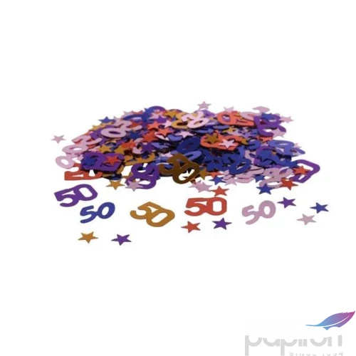 Party konfetti 50-es metál multicolor 14gr/csomag