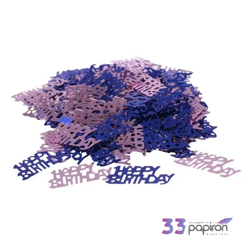 Party konfetti 70-es metál kék és ezüst 14gr/csomag