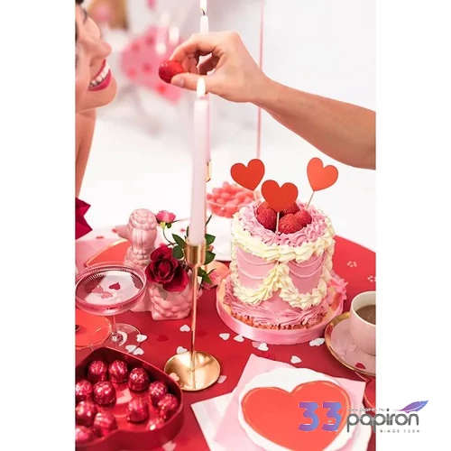 Party konfetti szív forma, fehér 15gr/csomag