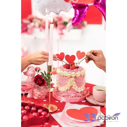 Party konfetti szív forma, fehér 15gr/csomag