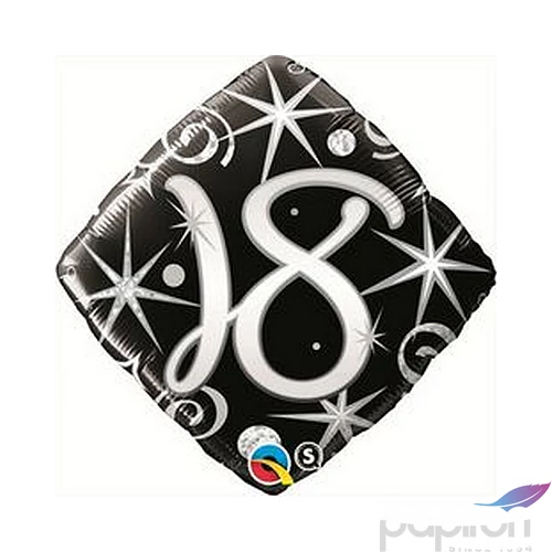 Party Lufi 18"-46cm 18-as Elegant Sparkles and Swirls Fólia Léggömb+hélium