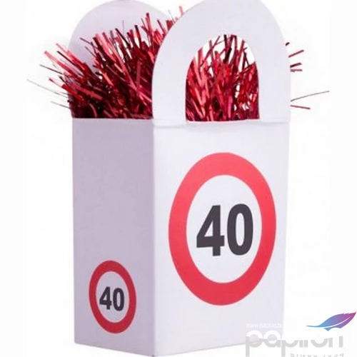 Party Lufi súly Behajtani tilos sebességkorlátozó 40 év 