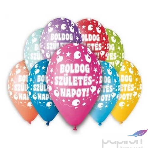 Party Lufi Boldog születésnapo Boldog születésnapot, lufis, 30 cm