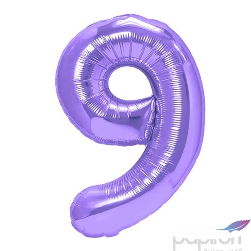 Party Lufi fólia 100cm 9.szám születésnapra lila
