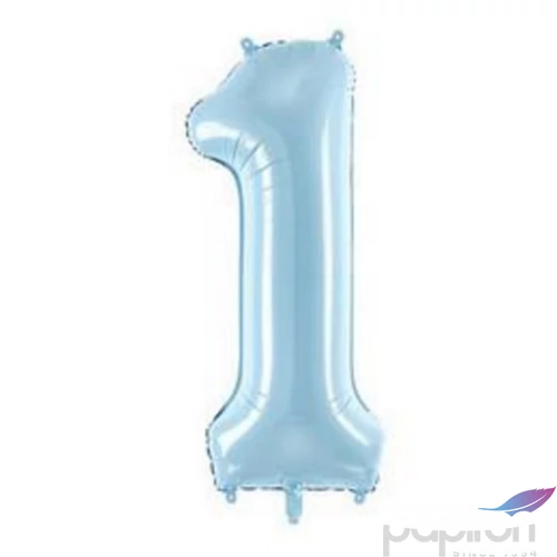 Party Lufi fólia 34" -86cm Number 1 Babakék számos Party Lufi