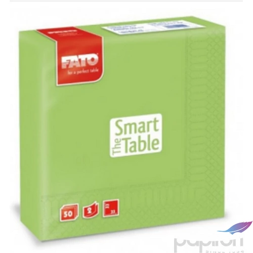 Party szalvéta 33x33cm FATO Smart Table 50db/csom, 2 rétegű almazöld 
