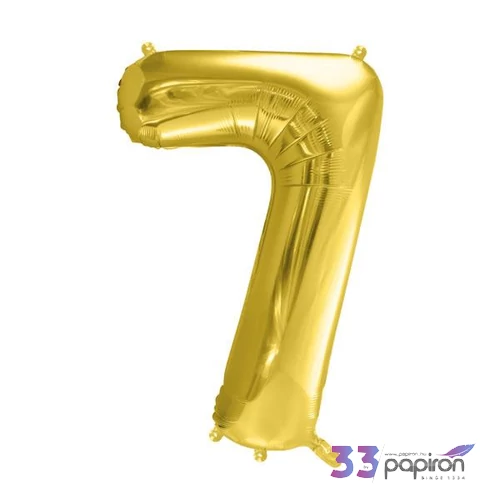 Partylufi fólia 72cm 7-es szám, arany