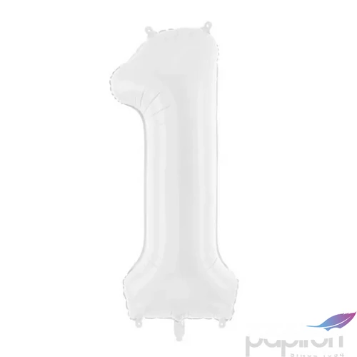 Party Lufi fólia 86cm 1.szám, fehér színű 
